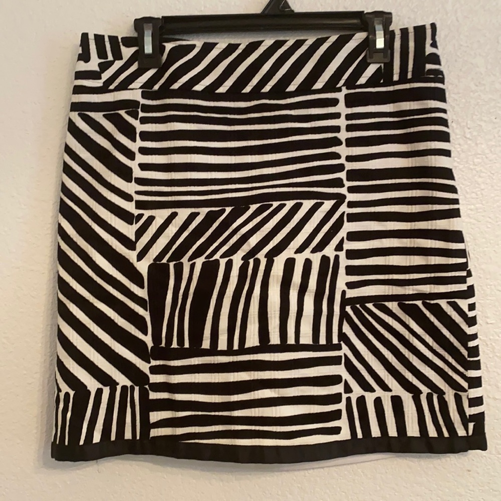 Ann Taylor Zebra Patterned Short Skirt NWOT